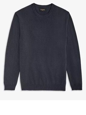 CASHMERE CLUB ROOM Luxury Charcoal Gray Long Sleeve Sweater XL 100% Cashmere EUC